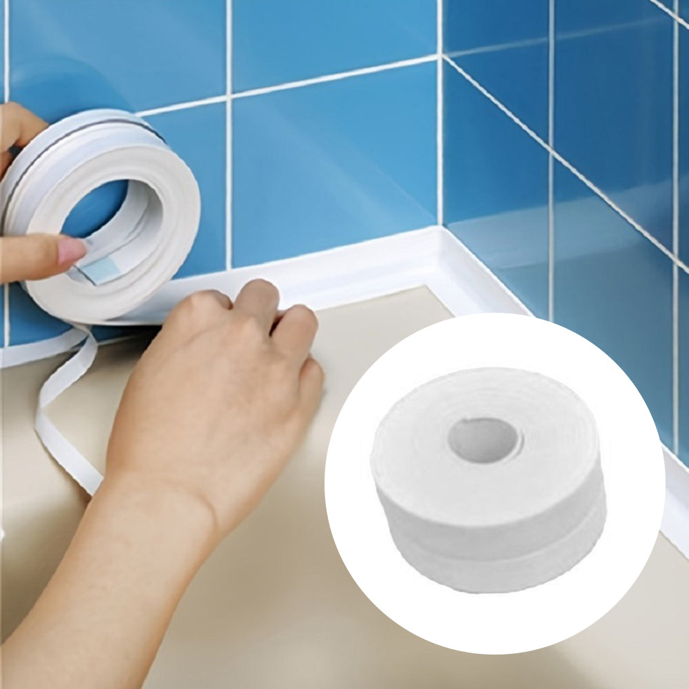 3.8CMx5M Caulk Tapes Waterproof Self Adhesive PVC Toilet Caulk Strips Sealing Tapes 3.8CMx5M Caulk Tapes Waterproof Self Adhesive PVC Toilet Caulk Strips Sealing Tapes